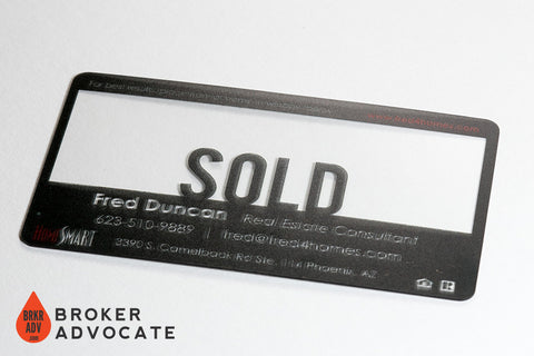 SOLD! - Clear Plastic Business Cards