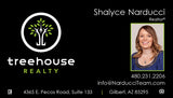 Treehouse Realty Business Card - Silk & Spot UV with Photo