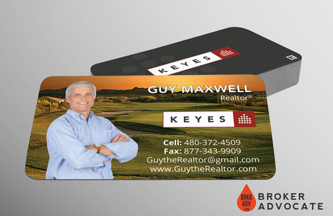 Suede Business Card - Suede with Round Corners