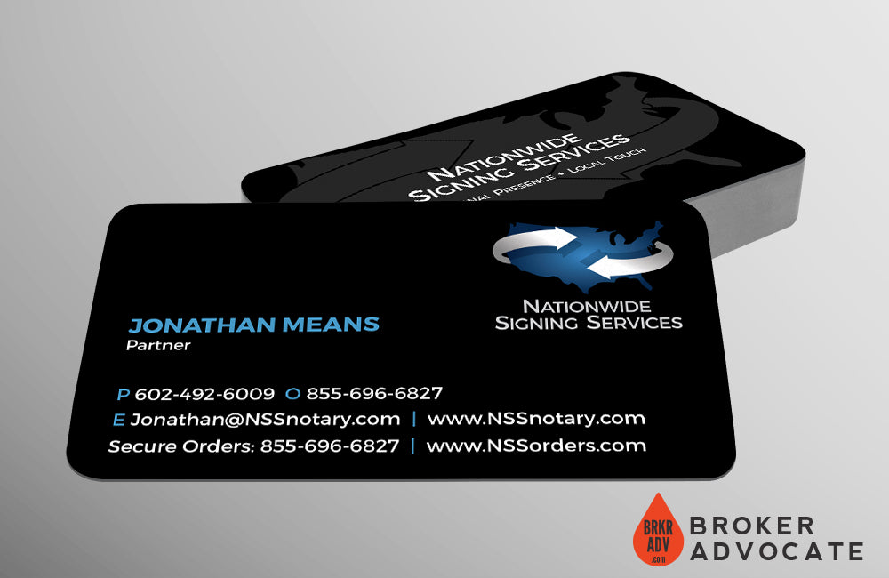 Nationwide Signing Services - Luxury Business Card