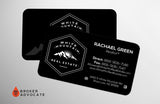 Suede Business Card - Suede with Round Corners