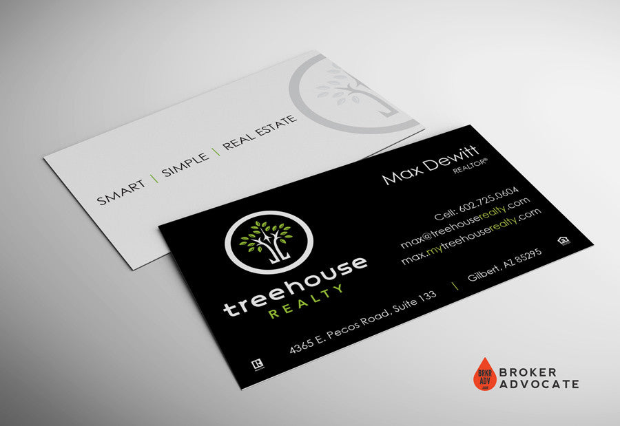 Treehouse Realty Business Card - Silk & Spot UV