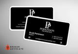 Matte/Dull Business Card - Round Corners & Spot UV