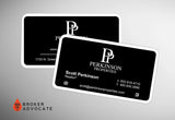 Suede Business Card - Suede, Round Corners & Spot UV